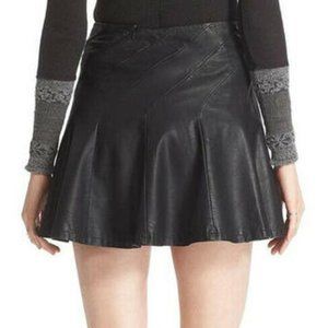 Free People leather skirt